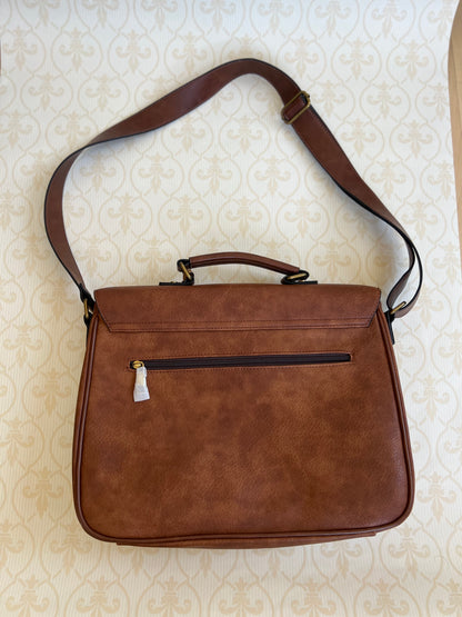 NEW "Aldo" brown leather computer/travel bag