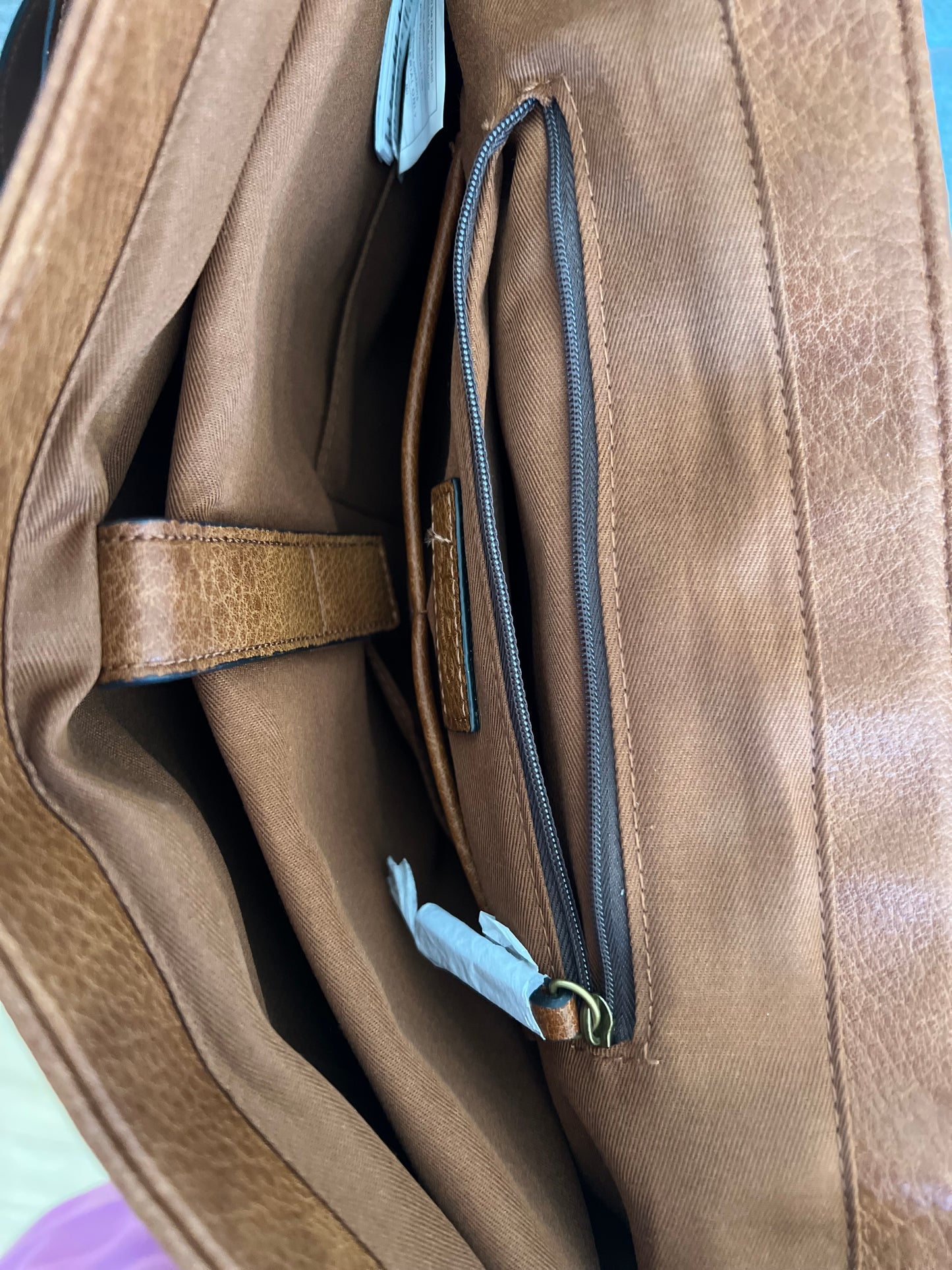 NEW "Aldo" brown leather computer/travel bag