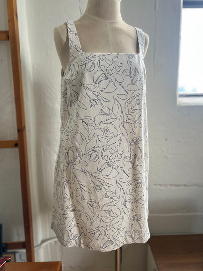 "A New Day" Linen & Cotton Mini Dress with Pockets / Size M
